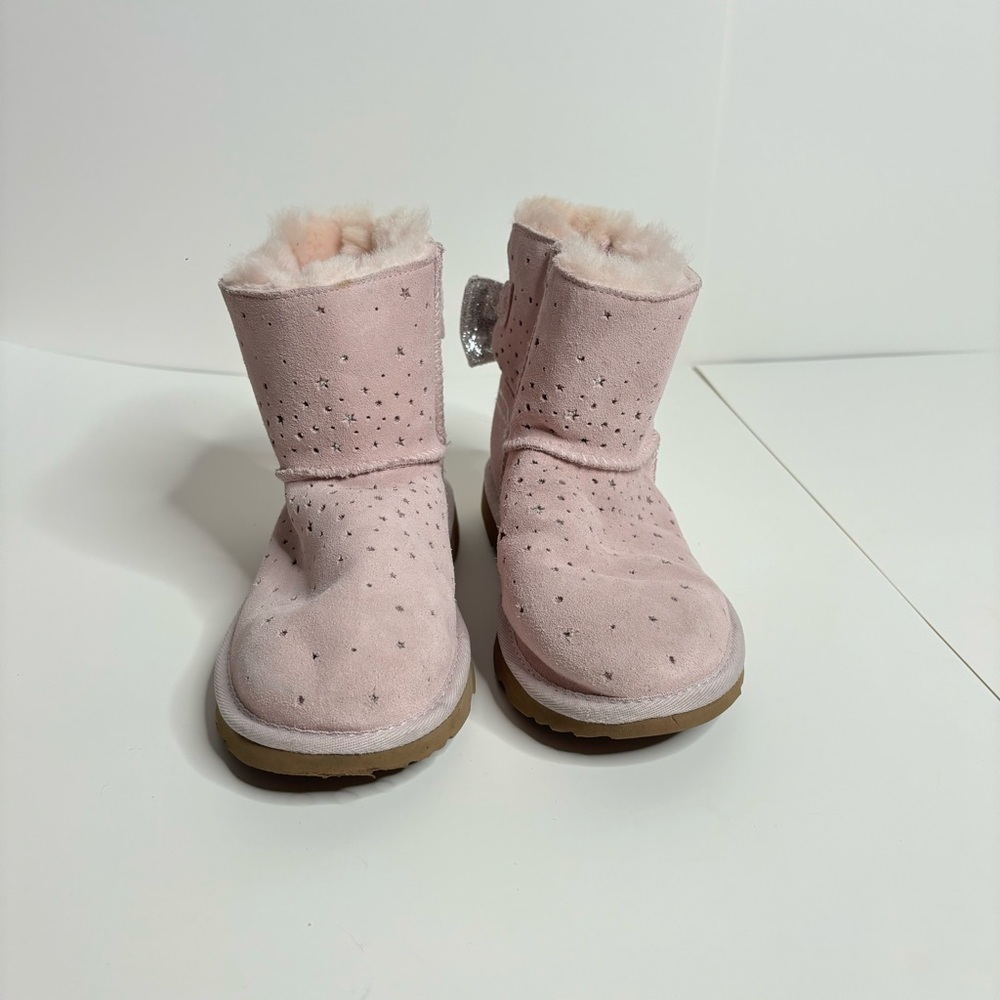 Ugg pink star bow boots 3